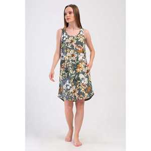 Falda informal de mujer con corte amplio y bolsillo ovalado tipo túnica - Product Image 4