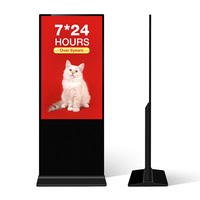 Layar Digital Signage Panel LCD Berkualitas Tinggi 4K untuk Tampilan Sambutan Dalam Ruangan yang Efektif, Cocok untuk Pusat Perbelanjaan dan Pendidikan