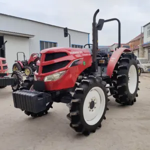 Tractor agrícola usado barato Yanmar 4wd 2wd 70hp con motor diésel Tractor de ruedas agrícolas a la venta