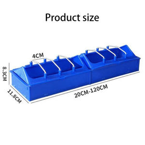 Nuove mangiatoie per pollame in plastica da 40cm per piccione <span class=keywords><strong>pappagallo</strong></span> e uccello distributore di cibo e acqua a doppio scopo - Product Image 5