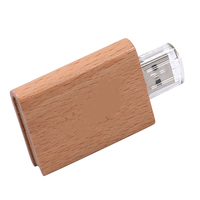 Pendrive con Forma de Libro de Madera en Oferta, 8GB/128GB/64GB, Logotipo Personalizado, Caja de Madera, Unidad Flash USB, Marca OEM, 2 Años de Garantía