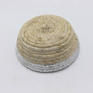 سلة تعليق مستديرة عالية الجودة من الخيزران ، مصنوعة من خشب الراتان المنسوج على شكل صينية من الخيزران ، مصنوعة من خشب الراتان المغزول من خشب الراتان المغزول من قماش الراتان ، مصنوعة من خامات عالية الجودة ومزودة بحامل على شكل دائري من البولي إيثيلين المتين. - Product Image 5