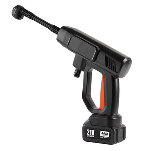 Portable Wireless Car Washer 21V Lithium Battery High Pressure Water Gun <b>For</b> Car Wash And <b>Garden</b> Use - Product Image 1