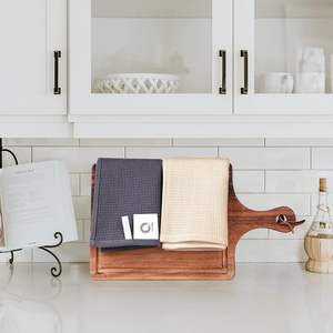 थोक वफ़ल बुनाई कपास कस्टम रसोई तौलिया थोक व्यक्तिगत रसोई तौलिया निर्माता पकवान तौलिए - Product Image 5