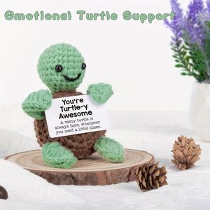 Hot Selling Handmade Crochet Emotional Support <b>Turtle</b> Decoration Popular Positive Animal Emotion Novelty Gifts for Emotional - Product Image 3