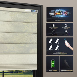 Persiana Eléctrica Moderna con Control Remoto Inalámbrico Inteligente de <span class=keywords><strong>Google</strong></span>, Motorizada, Día y Noche, Tipo Romana para Ventana - Product Image 4