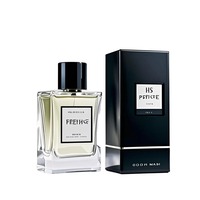 Boîte cadeau personnalisée en papier rigide plat pour flacon vaporisateur, flacon de parfum en verre pour femmes 50 ml avec doublure en velours et satin
