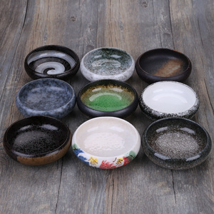 Sauce soja Rond Porcelaine Sauce Plat En Gros Noir Blanc Terre Cuite Assaisonnement Plats Sushi <span class=keywords><strong>Moutarde</strong></span> Apéritif Trempette Bol - Product Image 3
