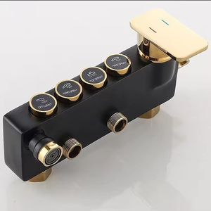 Set Pancuran mewah baja tahan karat dipoles, dengan keran termostatik, nosel penguat lembut & pemanas air Yuba untuk kamar mandi rumah - Product Image 5