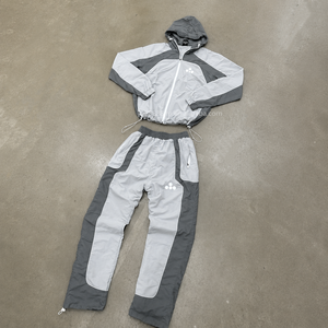 OEM New Windbreaker Casual Sport Suits for Couples White Turkish Lounge Set Cotton Polyester Spandex Blend Tracksuit <strong>Trousers</strong> - Product Image 1