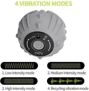 2025 Bola de masaje de vibración Bola de fascia eléctrica Masajeador de relajación muscular Fitness Yoga Ejercicio Recuperación Vibración Balonmano - Product Image 4