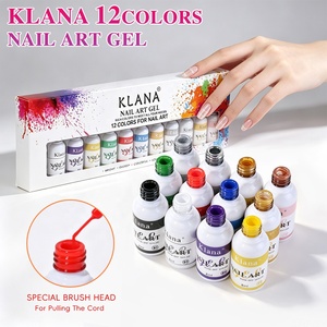 Factory Bulk Supply 2026 <b>Nail</b> Art Line <b>Gel</b> Polish <b>Set</b> Line Drawing <b>Nail</b> <b>Gel</b> <b>Nails</b> Art Kit Smooth Fine Lines For <b>Nail</b> Salon - Product Image 1