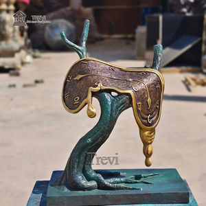 Decoración al aire libre personalizado exquisito metal fundido antiguo <span class=keywords><strong>Dali</strong></span> reloj <span class=keywords><strong>escultura</strong></span> <span class=keywords><strong>de</strong></span> bronce para la venta - Product Image 6