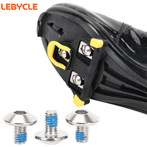LEBYCLE - Tornillos de Freno para Bicicleta de Montaña y Carretera, de Acero al Carbono, Resistentes al Óxido, Placas de Bloqueo para Pedales de Bicicleta, Compatibles con <span class=keywords><strong>Shimano</strong></span> Look - Product Image 1