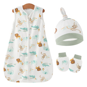 Gigoteuse d'été sans manches mi-mollet pour bébé, style européen et américain, en coton, anti-coup <span class=keywords><strong>de</strong></span> pied, pour <span class=keywords><strong>chambre</strong></span> climatisée - Product Image 5