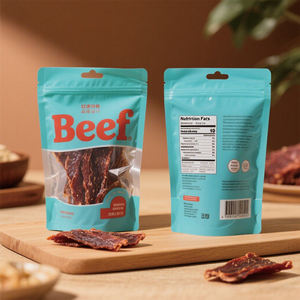 Gran Oferta personalizada, <span class=keywords><strong>bolsa</strong></span> de carne seca de grado alimenticio, palitos de carne seca, bolsas de plástico para embalaje de alimentos, bolsas de Mylar de 16x25 para carne seca - Product Image 5