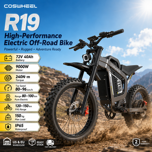 Motocicleta Todoterreno R19 para Adultos, 9000W, 72V, 40Ah, 96km/h, Suspensión Completa, Motocicleta Eléctrica - Product Image 2