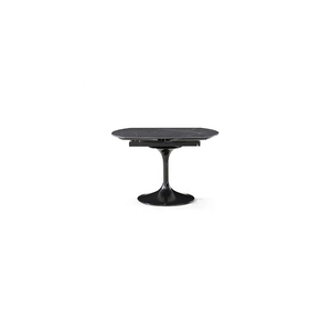 Đen trắng hình bầu dục nối dài xoay <span class=keywords><strong>Tulip</strong></span> hình dạng phòng ăn bảng - Product Image 5