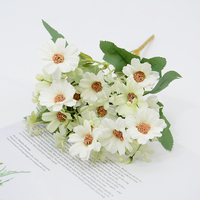 Ramo de margaritas artificiales Flores de margaritas de seda Planta de imitación Bonsai Decoración para el hogar Oficina Mesa Centros de mesa Arreglo