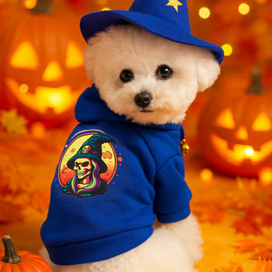 Logo personnalisé petit chiot Teddy Bichon heureux Costume pour animaux de compagnie automne printemps sweat-shirt imprimé pour Halloween hiver chien vêtements - Product Image 4