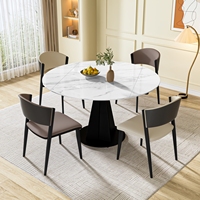 Table de réception carrée 5 pièces table à manger et chaises en bois de haute qualité pour la maison restaurant table à manger de luxe ensemble 4 chaises