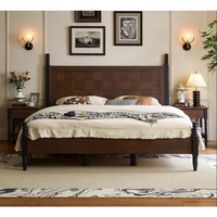 Neues Yu Si Ke Französisches Massivholz-Softbett FAS-Qualität Roteiche Doppelbett Langlebig & Komfortabel für Schlafzimmer