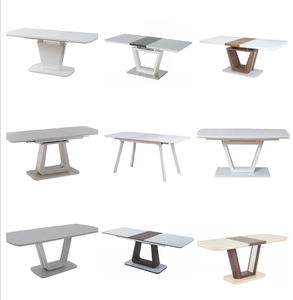 <span class=keywords><strong>Tavolo</strong></span> da ristorante da <span class=keywords><strong>cucina</strong></span> retrattile diretto in fabbrica <span class=keywords><strong>tavolo</strong></span> da pranzo moderno di lusso allungabile italiano con vetro temperato - Product Image 3