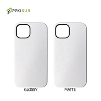 Coques de téléphone vierges pour sublimation Prosub en gros pour la série iPhone 14 Pro, revêtement 3D, coque de sublimation robuste 2 en 1