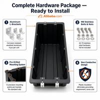 Support de montage en plastique anodisé pour panneau solaire YOMAX, pince d'extrémité réglable, épaisseur 30/35/40 mm, kit d'installation PV, OEM personnalisé