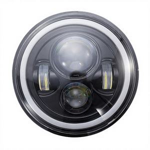 Phare de moto LED E9 7 pouces, faisceau Hi/Lo, assemblages de feux avant pour Jeep Wrangler LW-7in45w - Product Image 2