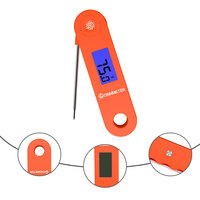Thermomètre numérique pour viande Lonnmeter OEM/ODM intelligent, étanche IP68, lecture instantanée, sondes en acier inoxydable, haute précision 0,5°C