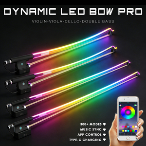 Arco <span class=keywords><strong>de</strong></span> Violín Inteligente con LED <span class=keywords><strong>de</strong></span> Diseño Yoolim, Bluetooth, APP, Tipo C, Arco Iluminado Musical, Arco <span class=keywords><strong>de</strong></span> Violín <span class=keywords><strong>de</strong></span> Fibra <span class=keywords><strong>de</strong></span> Carbono, para Espectáculos - Product Image 1