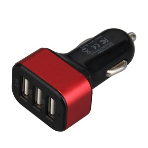 Mini <span class=keywords><strong>chargeur</strong></span> de voiture Portable 3 ports USB <span class=keywords><strong>chargeur</strong></span> adaptateur charge <span class=keywords><strong>rapide</strong></span> pour iPhone Huawei <span class=keywords><strong>Xiaomi</strong></span> Samsung Smartphone - Product Image 2