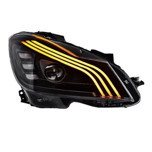 Gruppo Fari per <span class=keywords><strong>Mercedes</strong></span> Classe C <span class=keywords><strong>W204</strong></span>, Fari LED Stile Maybach con DRL per <span class=keywords><strong>C180</strong></span> C200 - Product Image 2