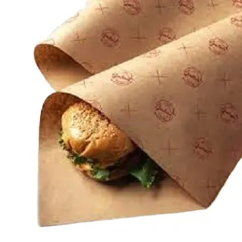 Food Wrap x 1920 340x230mm Compostable Greaseproof Burger 