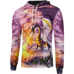 Color Full Print Sublimation Hombres Cremallera Sudadera con capucha - Product Image 3