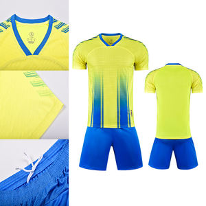 Atacado de camisas em branco para futebol, conjunto de roupas de secagem rápida para adultos, kit de uniforme de futebol respirável, camisas estampadas para futebol - Product Image 5