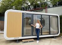Cabine capsule moderne préfabriquée, cabine de restaurant préfabriquée de qualité supérieure, maison capsule modulaire