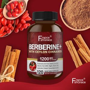Capsules d'extraits de plantes de berbérine à haute puissance avec cannelle de Ceylan, 120 capsules végétales pour femmes et hommes, complément de berbérine - Product Image 3