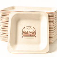 Assiettes jetables en bois de peuplier biodégradable de qualité supérieure à prix abordable pour les fêtes – Vente en gros pour les marchés des États-Unis et de l'UE