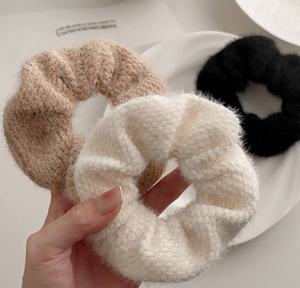 רצועת שיער מגולגלת צמר קטיפה חוט ראש רצועת שיער גומי פשוט אביזרי שיער - Product Image 3