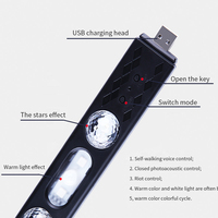 Vente en gros USB LED RGB Projecteur étoilé Lumière pour l'intérieur de la voiture Ambiant LED Lampe à plusieurs modes pour la décoration d'ambiance Nouveau