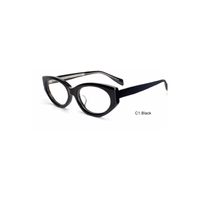 Montures de lunettes optiques tendance en acétate, style œil de chat, pour femmes, lunettes de vue à la mode, OEM ODM, logo personnalisé