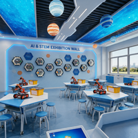 Equipo Educativo Personalizado, Pared Interactiva con IA, Solución Inteligente STEM para Aulas, Programas de Codificación e Ingeniería Escolares