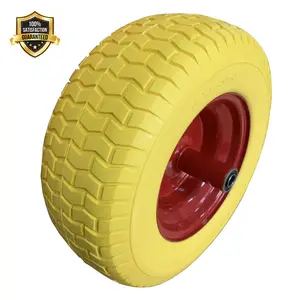 16inch solid rubber balloon tires for stroller tire polyurethane foam filled heavy duty small trolley tyre caster wheels 16 inch