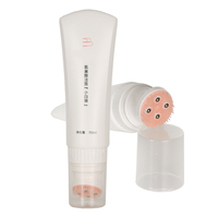 Tube de brosse de nettoyage Facial de Massage de canne à sucre à presser pour Tube de boule de rouleau en Silicone