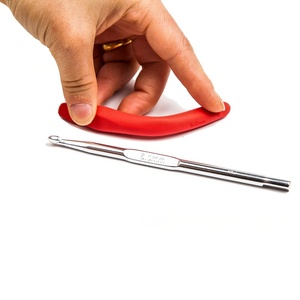 Ergonomic xử lý móc móc và kim đan mềm xử lý cho người mới bắt đầu và người có sở thích có kinh nghiệm tính năng di động - Product Image 3