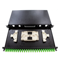 ODF Fiber Patch Panel 24/48/96 Port SC LC 19" 1U FTTH Fiber Optic Distribution Box