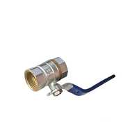 Vanne à boisseau sphérique en laiton durable en gros d'usine précision CNC longue poignée Double filetage interne DN15 vanne d'eau manuelle OEM