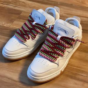 Lacets plats tressés en polyester à chevrons de 1,5-2 cm, couleurs mélangées, pour chaussures décontractées pour hommes, Af Sb Dunks <span class=keywords><strong>Low</strong></span> Sneakers - Vente en gros - Product Image 5